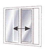 Puertas corredizas de PVC doble