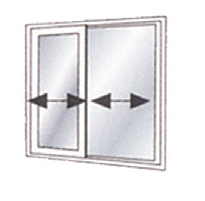 Ventana corrediza de PVC doble