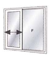 Ventana de PVC corrediza simple